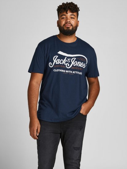Jack & Jones JPRBLUBOOSTER TEE Navy - Camisetas - Camisetas - 2XL-14XL
