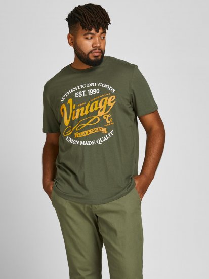 Jack & Jones JPRBLUBOOSTER TEE Khaki - Camisetas - Camisetas - 2XL-14XL