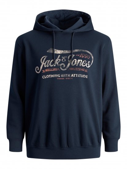 Jack & Jones JPRBLUBOOSTER SWEAT Hoodie Navy - Sudaderas - Sudaderas 2XL-12XL