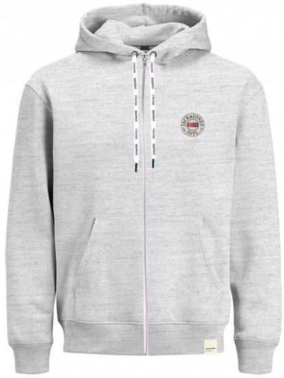Jack & Jones JORINTERNATIONAL ZIP Hoodie Grey - Sudaderas - Sudaderas 2XL-12XL
