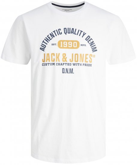 Jack & Jones JJSTAMP TEE White - Camisetas - Camisetas - 2XL-14XL