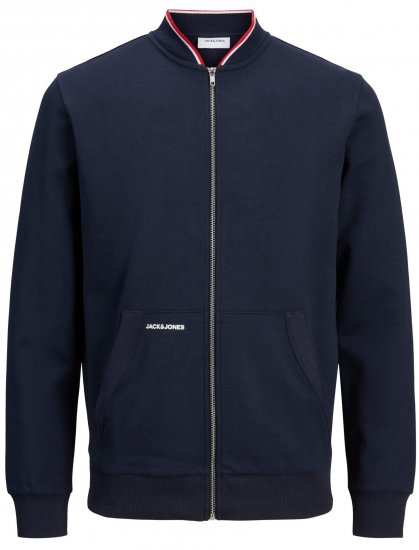 Jack & Jones JJAIDEN ZIP Sweater Navy - Sudaderas - Sudaderas 2XL-12XL