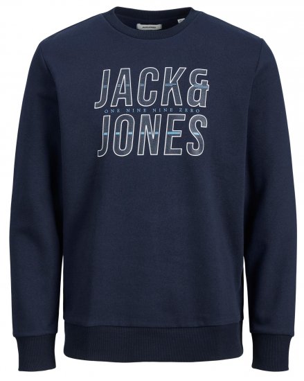 Jack & Jones JJXILO Sweat Navy - Sudaderas - Sudaderas 2XL-12XL