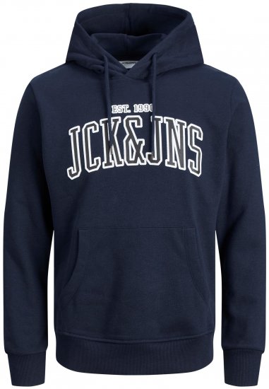 Jack & Jones JJCEMB Hoodie Navy - Sudaderas - Sudaderas 2XL-12XL