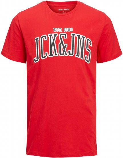 Jack & Jones JJCEMB TEE Red - Camisetas - Camisetas - 2XL-14XL