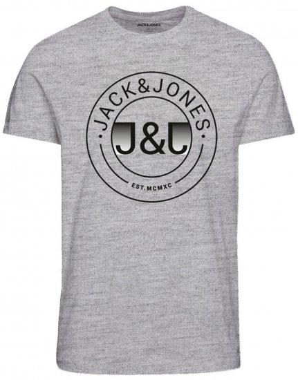 Jack & Jones JJMILAS T-Shirt Grey - Camisetas - Camisetas - 2XL-14XL