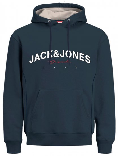 Jack & Jones JORFRIDAY Hoodie Navy - Todos prendas - Ropa tallas grandes hombre