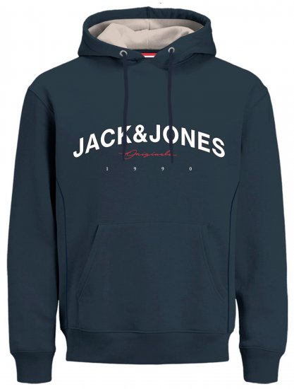 Jack & Jones JORFRIDAY Hoodie Navy - Sudaderas - Sudaderas 2XL-12XL