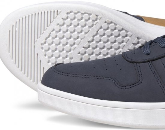 Jack & Jones Dang Faux Nubuck Combo Sneakers Navy Blazer - Calzado de hombre 40-52 - Zapatillas de hombre tallas 40-52
