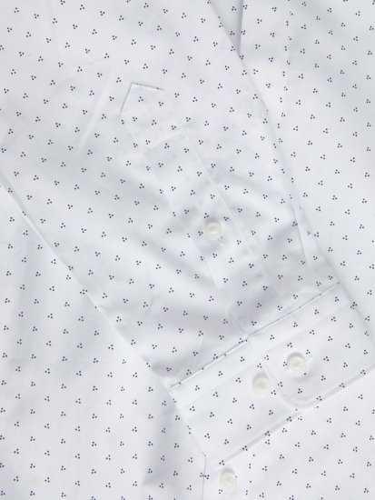 Jack & Jones JPRBLACARDIFF Print Shirt LS White - Camisas - Camisas 2XL-10XL