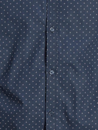 Jack & Jones JPRBLACARDIFF Print Shirt LS Navy - Camisas - Camisas 2XL-10XL