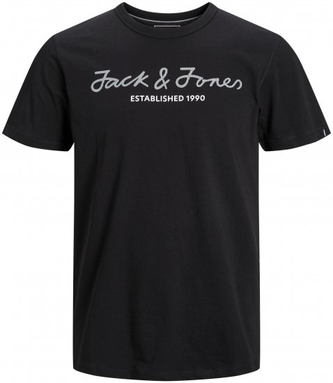 Jack & Jones JCOBERG UPSCALED TEE Black - Camisetas - Camisetas - 2XL-14XL
