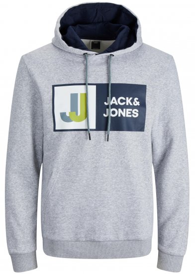 Jack & Jones JCOLOGAN Hoodie Grey - Sudaderas - Sudaderas 2XL-12XL