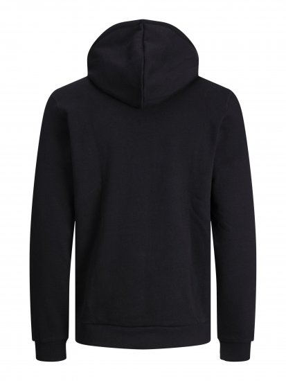 Jack & Jones JCOBERG SWEAT ZIP Hoodie Black - Sudaderas - Sudaderas 2XL-12XL