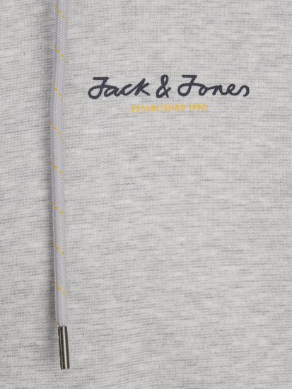 Jack & Jones JCOBERG SWEAT ZIP Hoodie Grey Melange - Sudaderas - Sudaderas 2XL-12XL