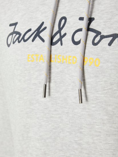 Jack & Jones JCOBERG SWEAT ZIP Hoodie Grey Melange - Sudaderas - Sudaderas 2XL-12XL