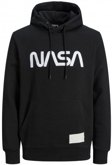 Jack & Jones JCONASA LOGO Hoodie Black - Sudaderas - Sudaderas 2XL-12XL