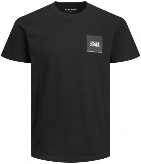 Jack & Jones JJLOCK TEE Black - Camisetas - Camisetas - 2XL-14XL