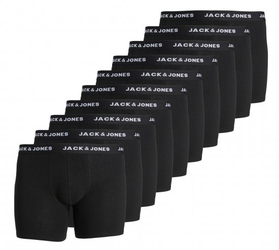 Jack & Jones JACHUEY Boxers 10-pack Black - Ropa interior - Ropa interior 2XL-8XL