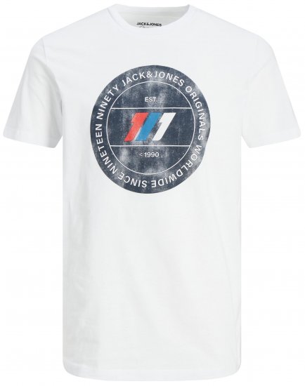 Jack & Jones JORNATE T-shirt White - Camisetas - Camisetas - 2XL-14XL