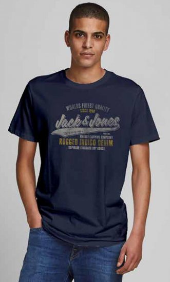 Jack & Jones JPRBLUBOOSTER TEE Navy - Camisetas - Camisetas - 2XL-14XL