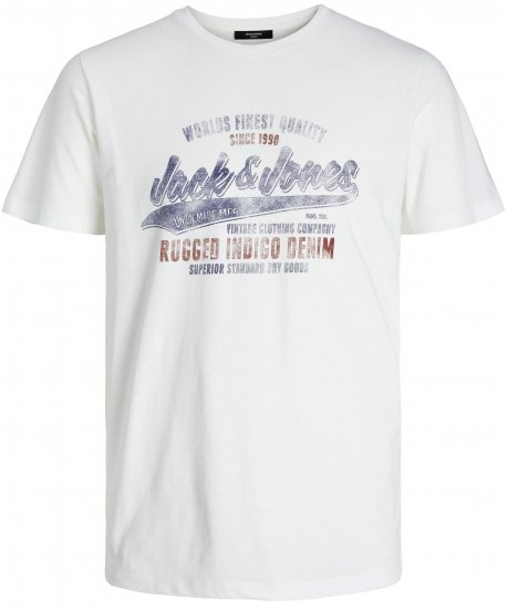 Jack & Jones JPRBLUBOOSTER TEE White - Camisetas - Camisetas - 2XL-14XL