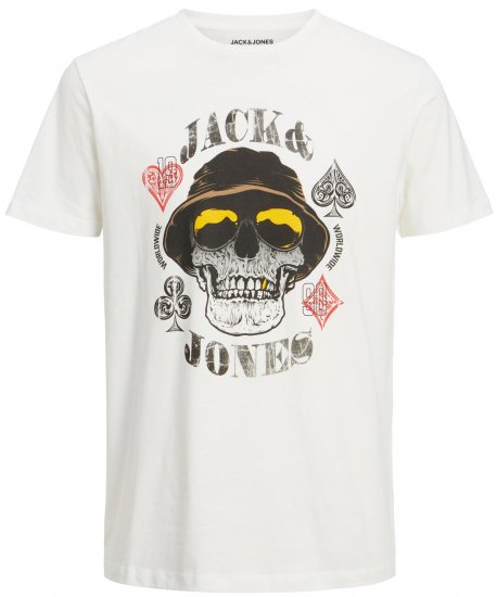Jack & Jones JORCAPTAIN TEE White - Camisetas - Camisetas - 2XL-14XL