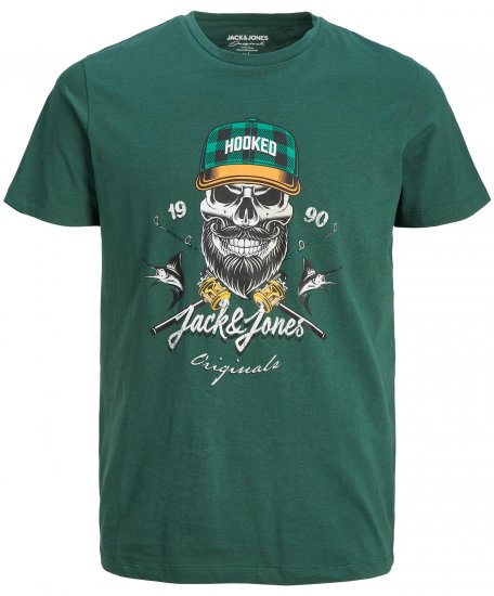 Jack & Jones JORCAPTAIN TEE Green - Camisetas - Camisetas - 2XL-14XL