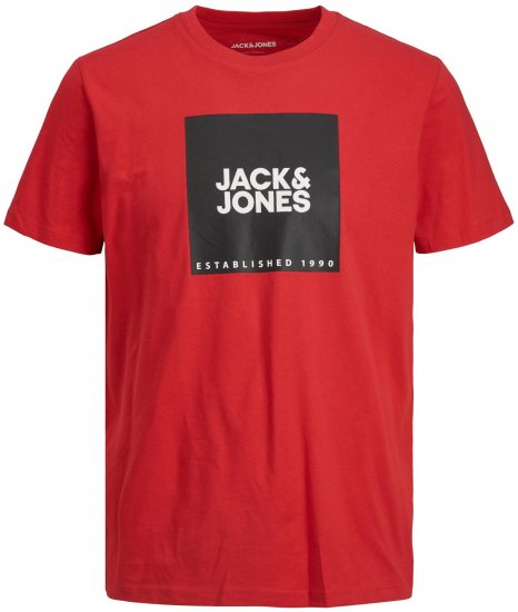 Jack & Jones JJLOCK TEE Red - Camisetas - Camisetas - 2XL-14XL