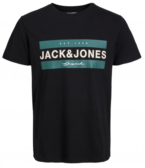 Jack & Jones JORFRIDAY T-Shirt Black - Camisetas - Camisetas - 2XL-14XL