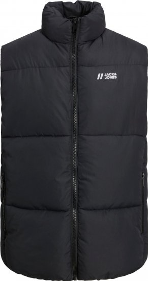 Jack & Jones JJMAX BODYWARMER black - Chaquetas - Chaquetas Tallas Grandes 2XL-8XL