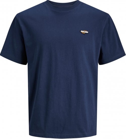 Jack & Jones JCOBLACK TEE SS CREW NECK Sky captain - Camisetas - Camisetas - 2XL-14XL