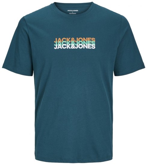 Jack & Jones JJCYBER T-Shirt Deep Teal - Camisetas - Camisetas - 2XL-14XL