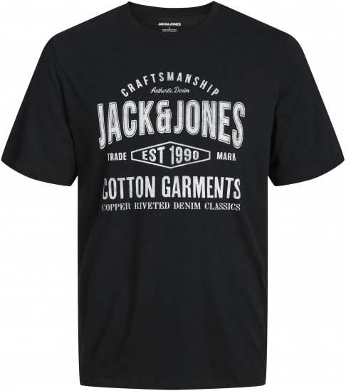 Jack & Jones JJJEANS T-shirt Black - Camisetas - Camisetas - 2XL-14XL