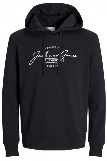 Jack & Jones JJFERRIS SWEAT Hoodie Black - Sudaderas - Sudaderas 2XL-12XL