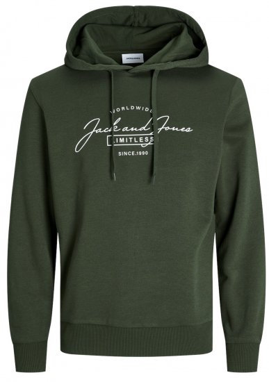 Jack & Jones JJFERRIS SWEAT Hoodie Kombu Green - Sudaderas - Sudaderas 2XL-12XL