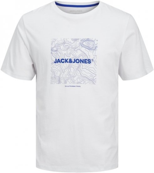 Jack & Jones LINER T-Shirt White - Camisetas - Camisetas - 2XL-14XL