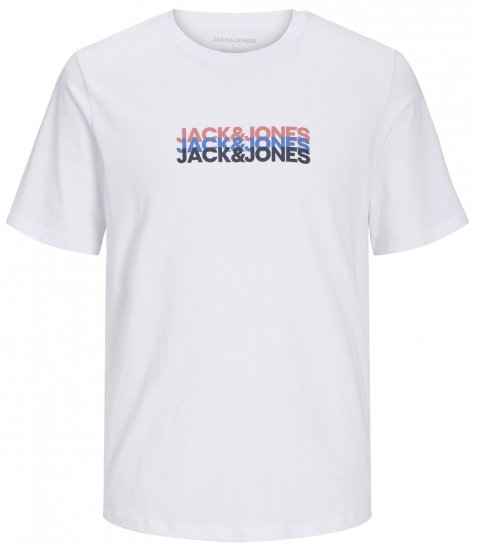 Jack & Jones JJCYBER T-Shirt White - Camisetas - Camisetas - 2XL-14XL