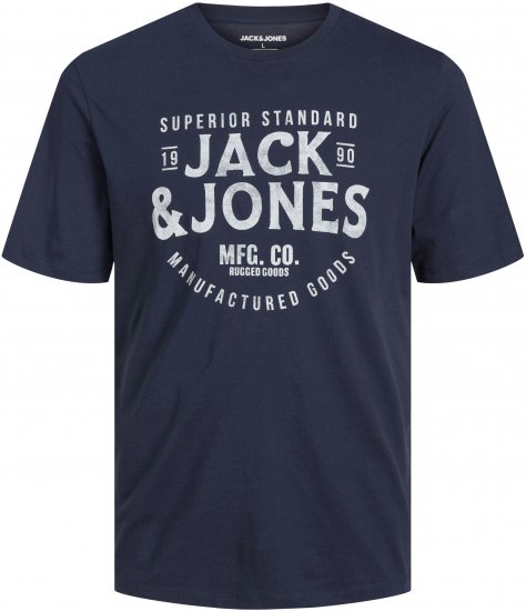 Jack & Jones JJJEANS T-Shirt Navy - Camisetas - Camisetas - 2XL-14XL