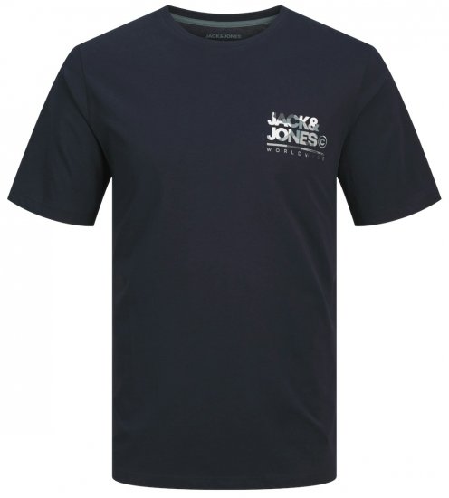 Jack & Jones JJLUKE T-Shirt Navy Blazer - Camisetas - Camisetas - 2XL-14XL