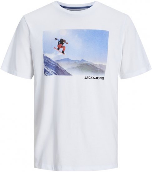Jack & Jones MAINE T-Shirt White - Camisetas - Camisetas - 2XL-14XL