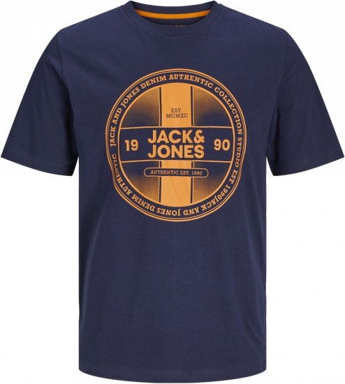 Jack & Jones JJRIO T-Shirt Navy Blazer - Camisetas - Camisetas - 2XL-14XL