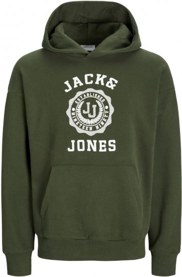 Jack & Jones VICTO Hoodie Kombu Green - Sudaderas - Sudaderas 2XL-12XL