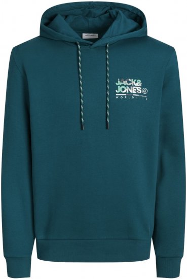 Jack & Jones JJLUKE Hoodie Deep Teal - Sudaderas - Sudaderas 2XL-12XL