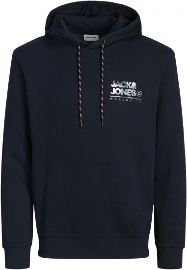 Jack & Jones JJLUKE Hoodie Navy Blazer - Sudaderas - Sudaderas 2XL-12XL