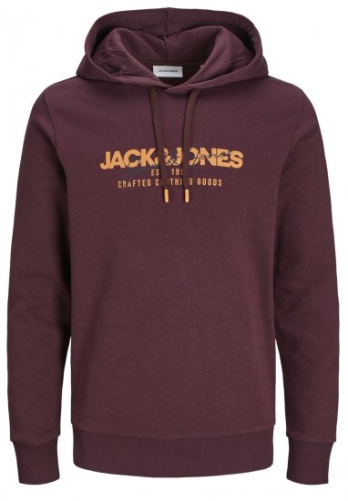Jack & Jones JJALVIS Hoodie Vineyard Wine - Sudaderas - Sudaderas 2XL-12XL