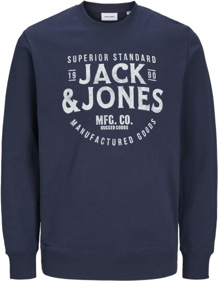 Jack & Jones JJJEANS Sweatshirt Navy Blazer - Sudaderas - Sudaderas 2XL-12XL