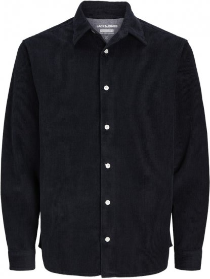Jack & Jones CORDUROY Shirt Black - Camisas - Camisas 2XL-10XL