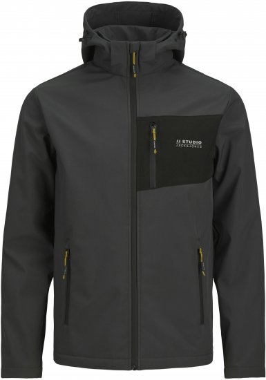 Jack & Jones JJTAYLOR Softshell Jacket Dark Grey - Chaquetas - Chaquetas Tallas Grandes 2XL-8XL