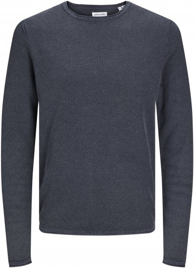 Jack & Jones JJDEAN Knitted Sweater Navy Blazer - Sudaderas - Sudaderas 2XL-12XL